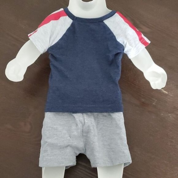 0-3 Months Baby SUPERMAN DC Comics Short Sleeve T Tee Shirt Shorts INFANT BOY - Picture 6 of 13